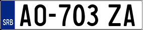 Trailer License Plate